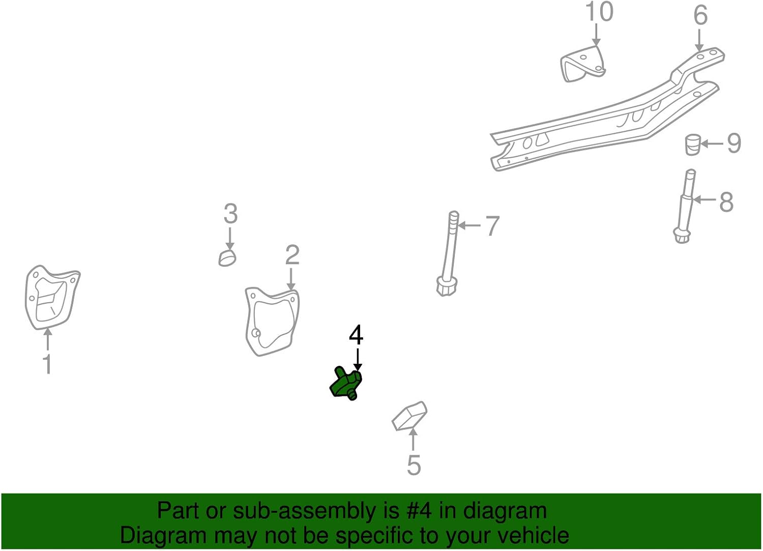 Mazda Engine Mount - NC10-39-040