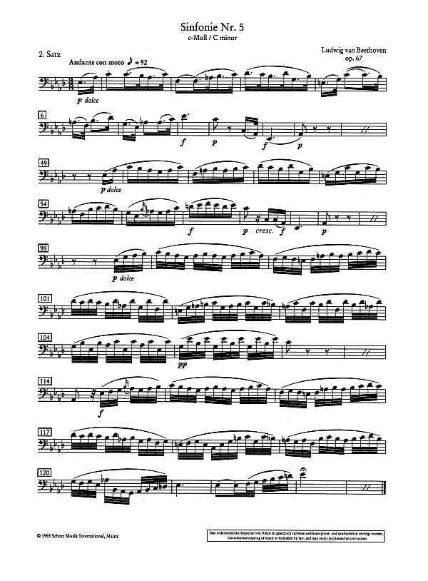 Test pieces for orchestral auditions cello: Excerpts from the operatic and concert repertoire. cello. - Image 3