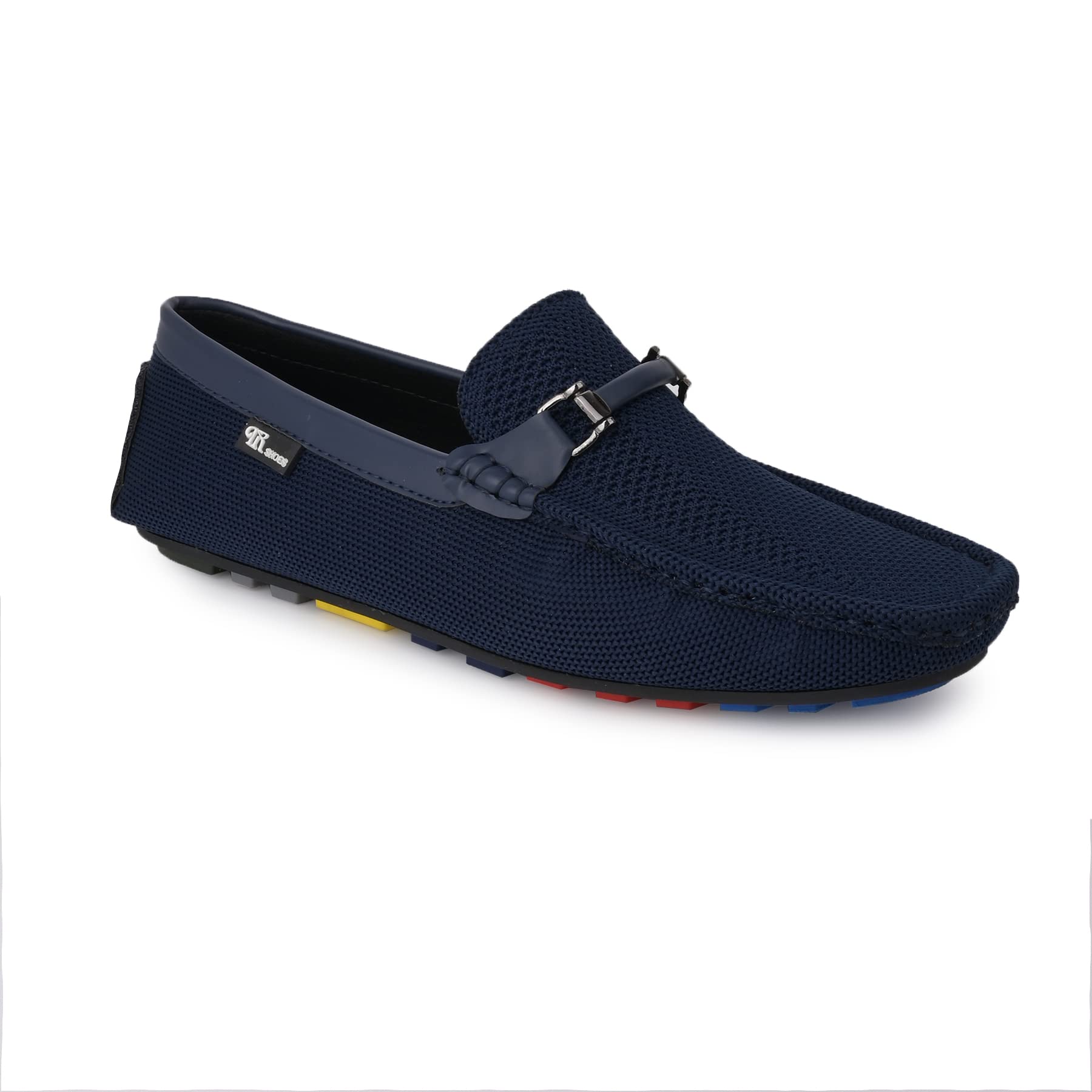 p r PR Knit Loafers for Men | Lightweight Shoes for Boys, Designed for All Seasons for Men's & Boy's with Knitted Upper and Silicone Sole-picture-0