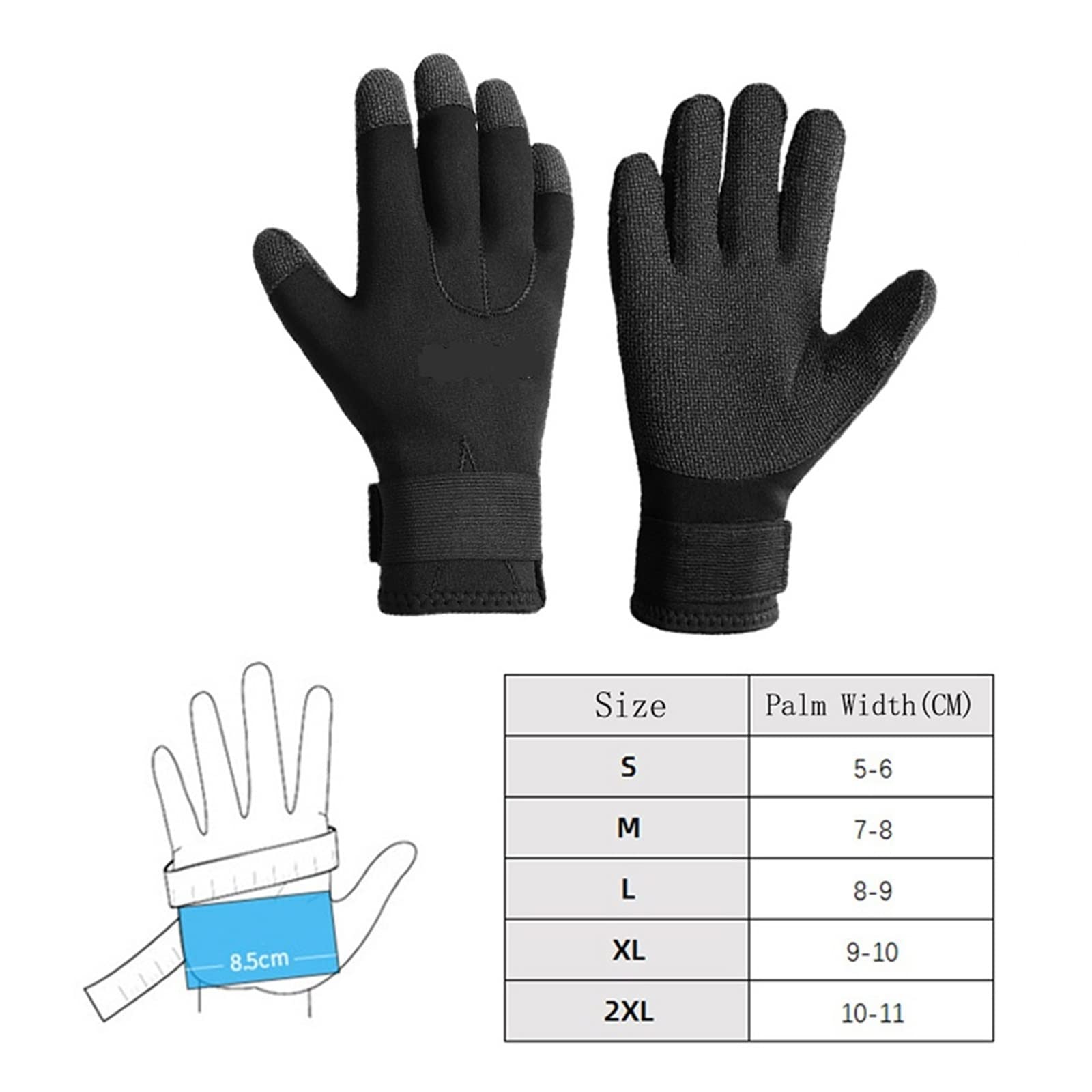 Guantes Natación Guantes de Buceo 5MM Resistentes a Cortes for esnórquel, Caza submarina, Equipo Pesca Antideslizante, Guantes Neopreno