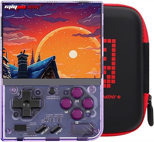 Miyoo Mini Plus con estuche portátil, consola de juegos de mano retro, emulador de última versión con WiFi y RTC, pantalla IPS de 3.5’’ 640*480,