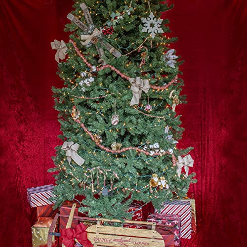 Treasure-Gurus-Rustic-Red-White-Hanging-Jute-Rope-Ball-Garland-Christmas-Tree-Ornament-Farmhouse-Holiday-Xmas-Decor Treasure Gurus Rustic Red White Hanging Jute Rope Ball Garland Christmas Tree Ornament Farmhouse Holiday Xmas Decor