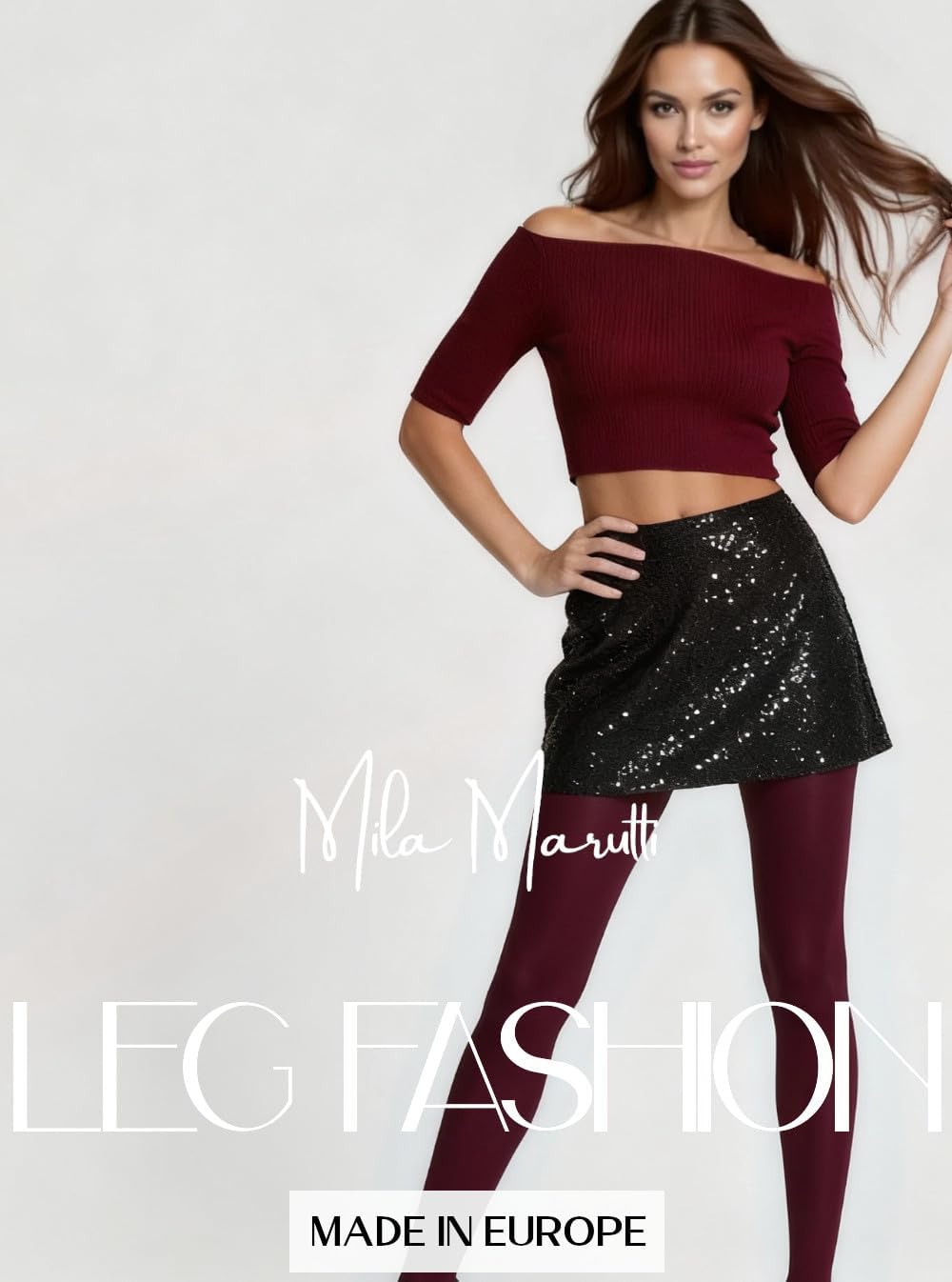 Mila Marutti Opaque Tights for Women | Soft Stockings Pantyhoseier | - Made in EU - Image 5