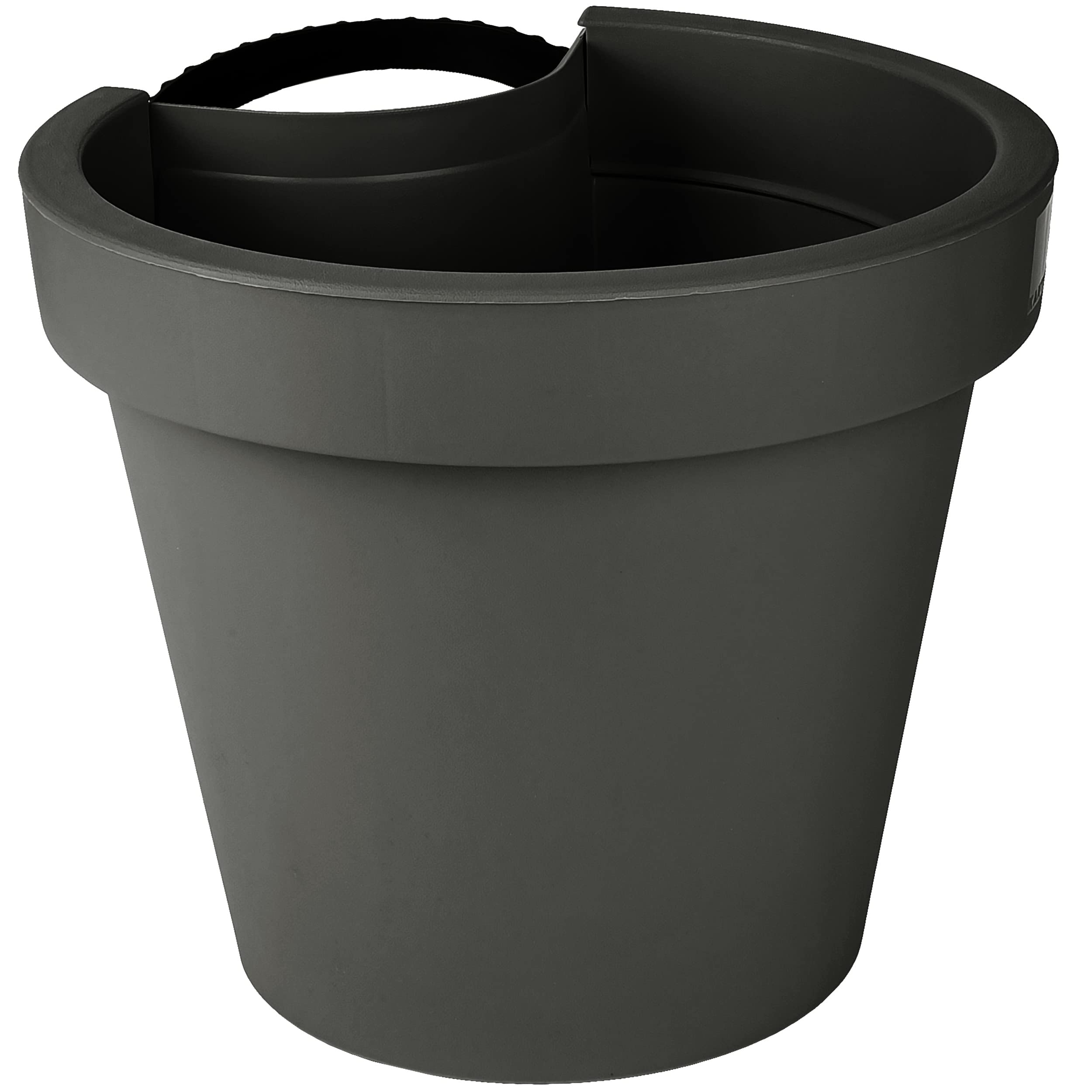 alles-meine.de GmbH Rohr & Stangen - Blumenkasten - Farb-Mix/anthrazit -  terrakotta - lila - inkl. Name - RUND - 24 cm - Regenrohr/Fallrohr -  Pflanzgef - Gelnder/Zaun - ..: Amazon.de: Garten