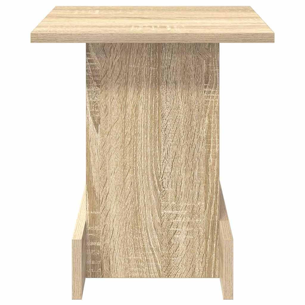 Tavolino in rovere Sonoma, 35,5 x 35 x 40 cm, con cassetto, per soggiorno, camera da letto, ufficio, moderno, salvaspazio, design organizer