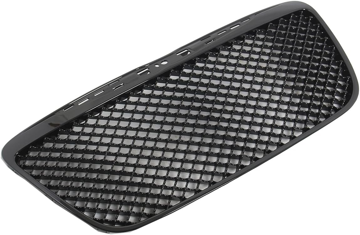 Front Grille Compatible with Chrysler 300C/300 2011-2014 Gloss Black Mesh Grill Replacement