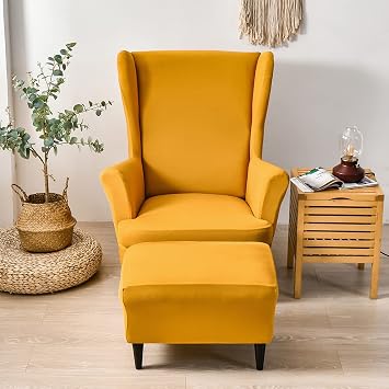 Wingback chair slipcovers armchairs wing chair covers 2 piece wing back armchair covers