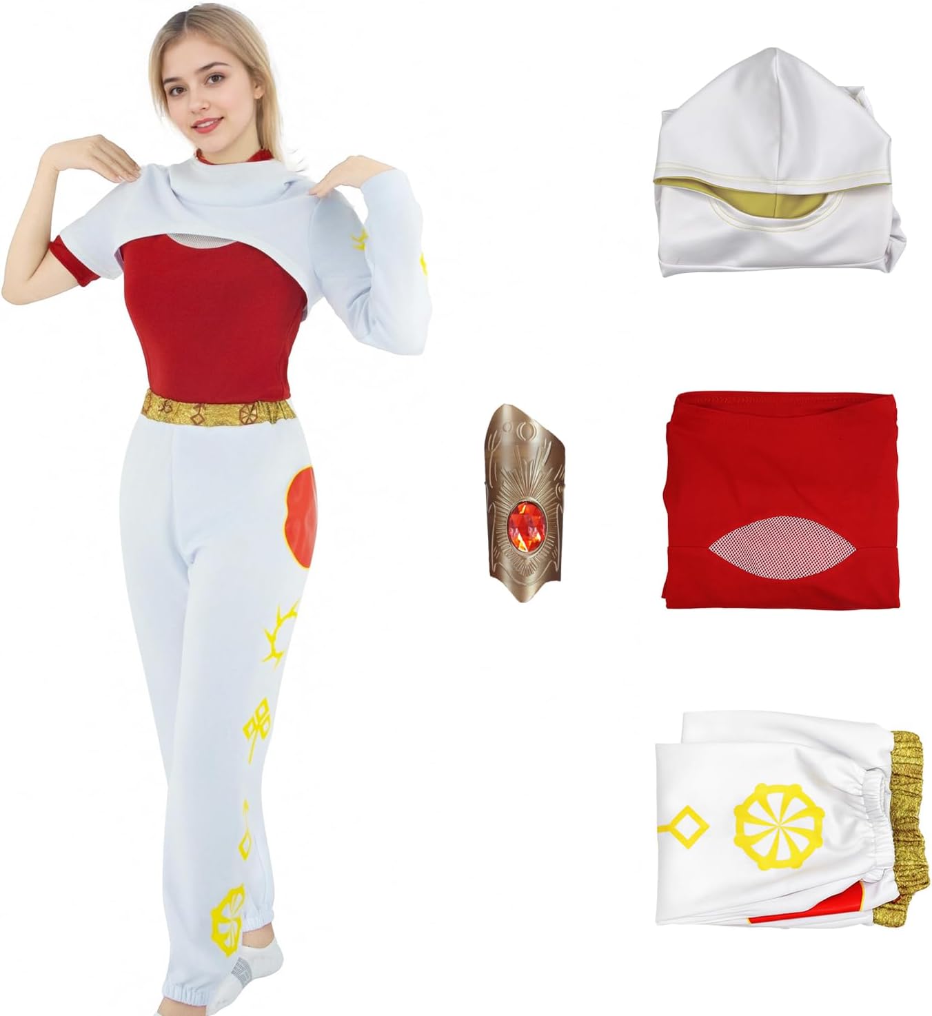 Zombies Nova Costume Addison Costume Womens Dawn of Vampires Cosplay Halloween Party Outfit with Wristband