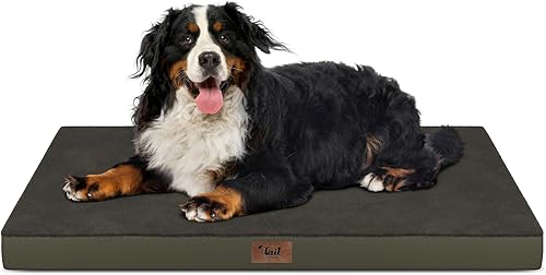 Miniatura 106 de Cama Ortopédica para Perros de Exterior para Perros Medianos y Gatos, Tapete Plano Impermeable para Mascotas con Espuma de Caja de Huevos y Funda