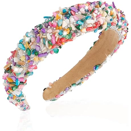 Rhinestone Thick Padded Headband for Earth Day Celebrations