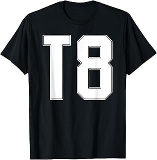 Jersey Style of T 8 Text T-Shirt