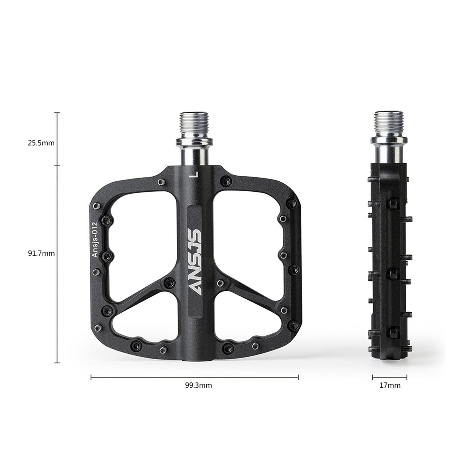 Fahrradpedale, Fahrradpedale, Mountainbike-Pedale, Plattform, Fahrrad, flache Legierung, 9/16 Zoll, versiegelte Lager, rutschfeste Legierung, flache Pedale
