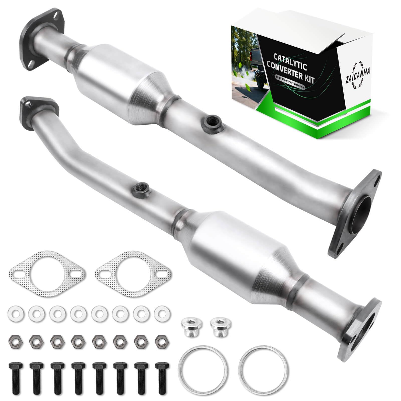 Photo 1 of ZAIGANMA Rear Converter Compatible with 2004 2005 2006 2007 2008 2009 2010 2011 2012 2013 2014 2015 Titan (04-06 4WD) 2005-2015 Armada, 2008-2012 Pathfinder, 2004-2010 QX56 5.6L Direct-fit