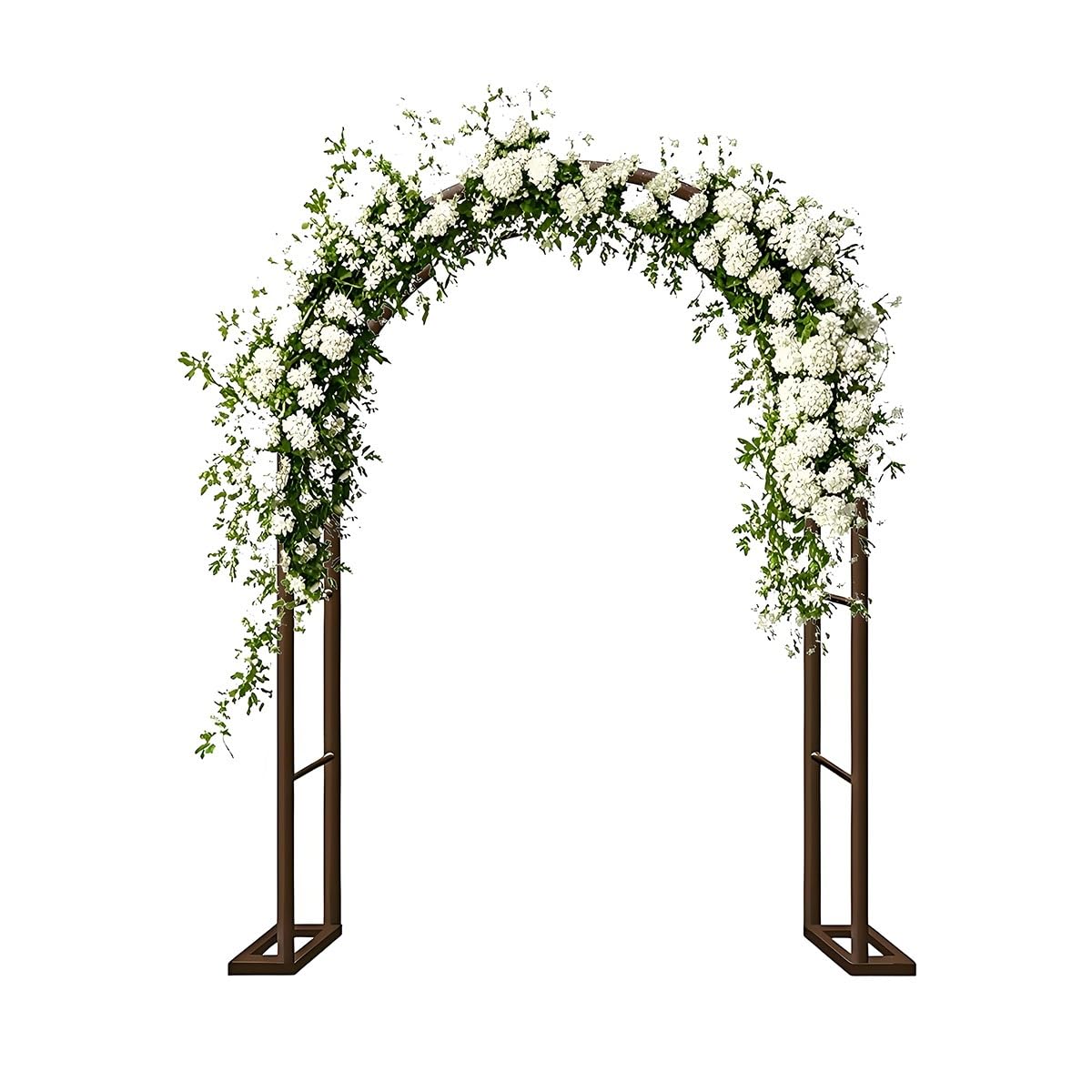 120 cm do 240 cm metalowa kratka ogrodowa na wesela do użytku wewnątrz i na zewnątrz brązowa altana wsparcie dla roślin pnących i ceremonii
