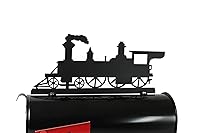 Vista 158 de Hobby, Recreation and Career Style Metal Powder Coated Mailbox Topper (Tent Camping, Matte Black)