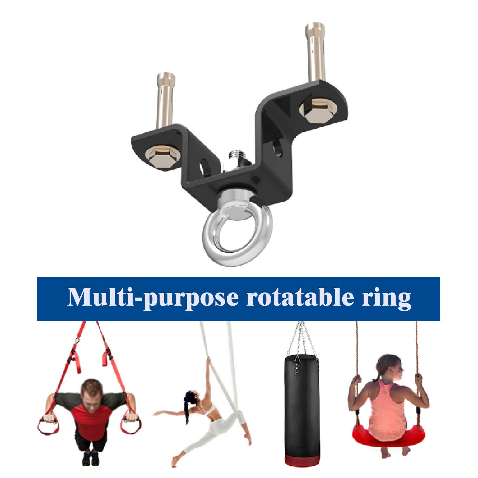 ZHANGQINGXIU Supporto Per Sacco Da Boxe,Gancio Per Soffitto Hook Up Supporto Per Sacco Da Boxe Professionale Gancio Per Sacco Di Sabbia Girevole A 360 Gradi 300 Kg Applicare Agli Ascensori Ad Altalena