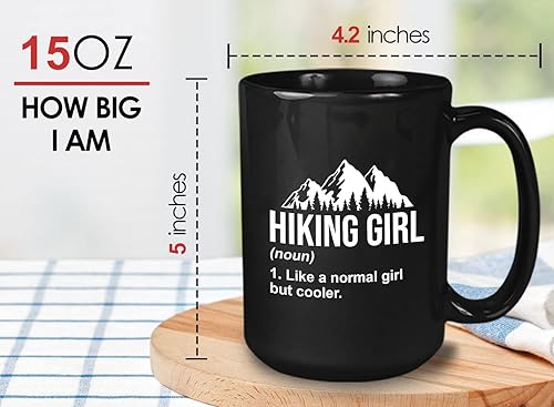 Miniatura 6 de Taza de café de senderismo de 15 onzas color negro  Senderismo Chica  Senderismo Backpacker Backpacker Mountain Boardwalks Mochilero Camping