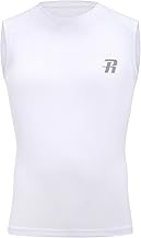 Runhit Boys Sleeveless Compression Shirt Kids Athletic Tank Tops Youth Quick Dry Undershirt for Football Basketball