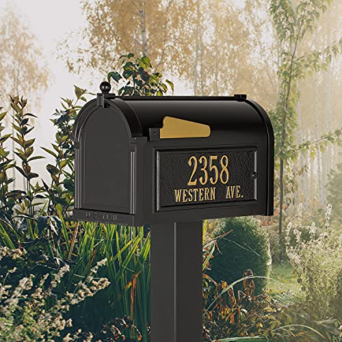 Whitehall Premium Mailbox Package - Black, Extra Large #TOP1
