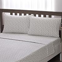 Brielle Home Flanell-Bettlaken-Set Kingsize – 100% Baumwolle, Cremefarben, 4-teilig, Mit Spannbetttuch