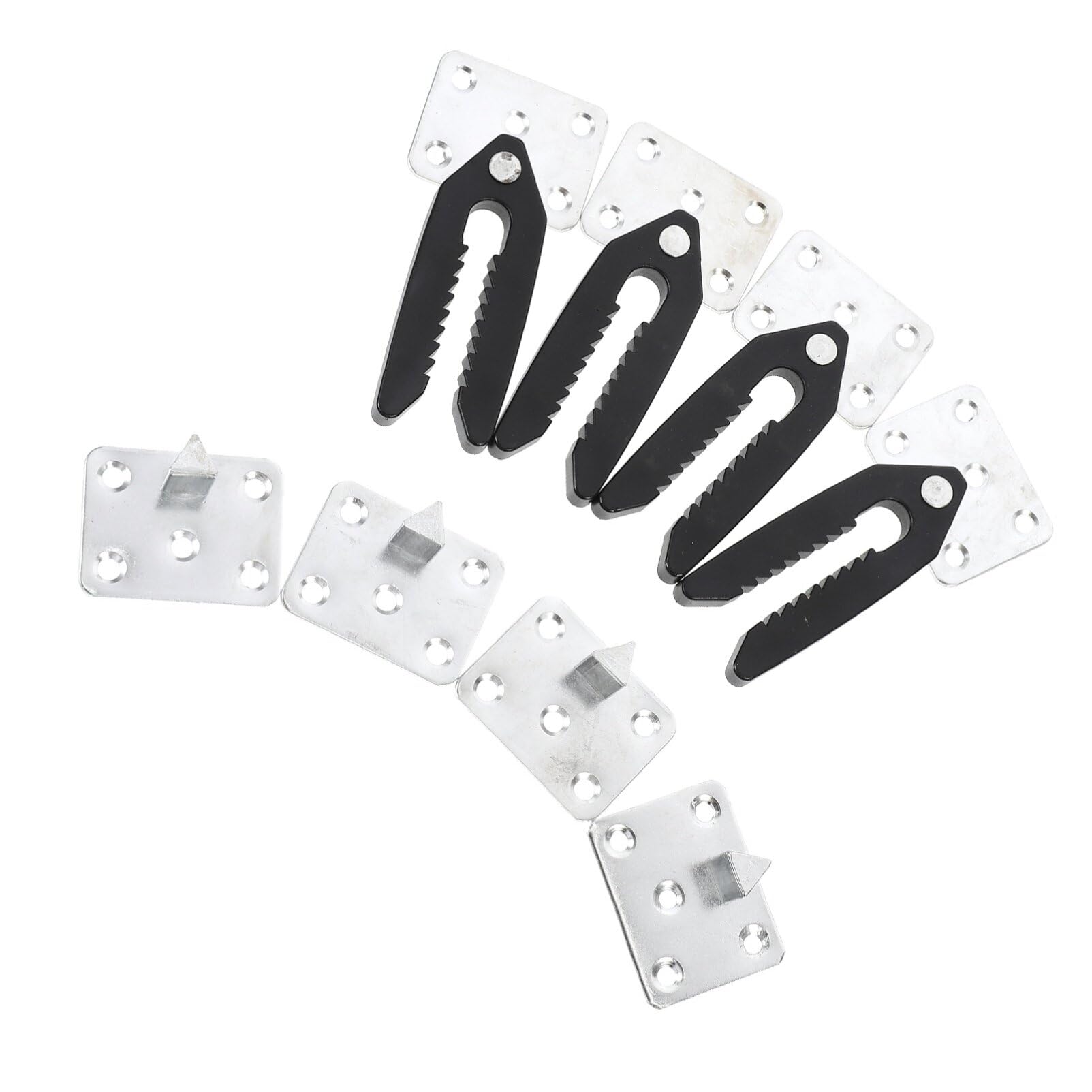 Holibanna 4pcs Sofa Connector Couch Crocodile Connector Adjustable Accessories Sofa Backrest Fixator Furniture Couches Sectional Sofa Snap Couch Sectional Modular Connection Buckle Steel