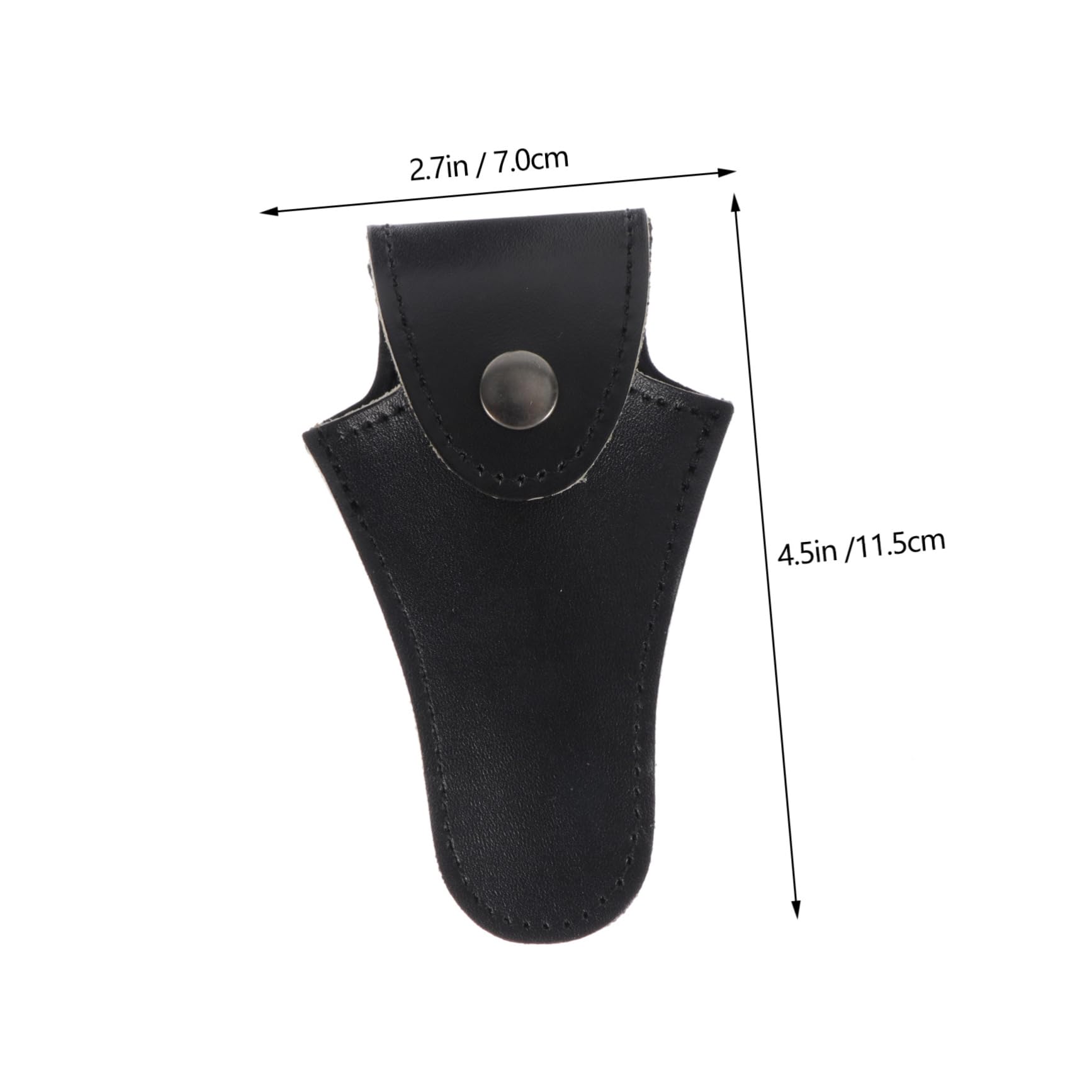 Totority Small French Horn Mouthpiece Case Musical Instrument Accessory Storage Cowhide Shockproof Scratchproof