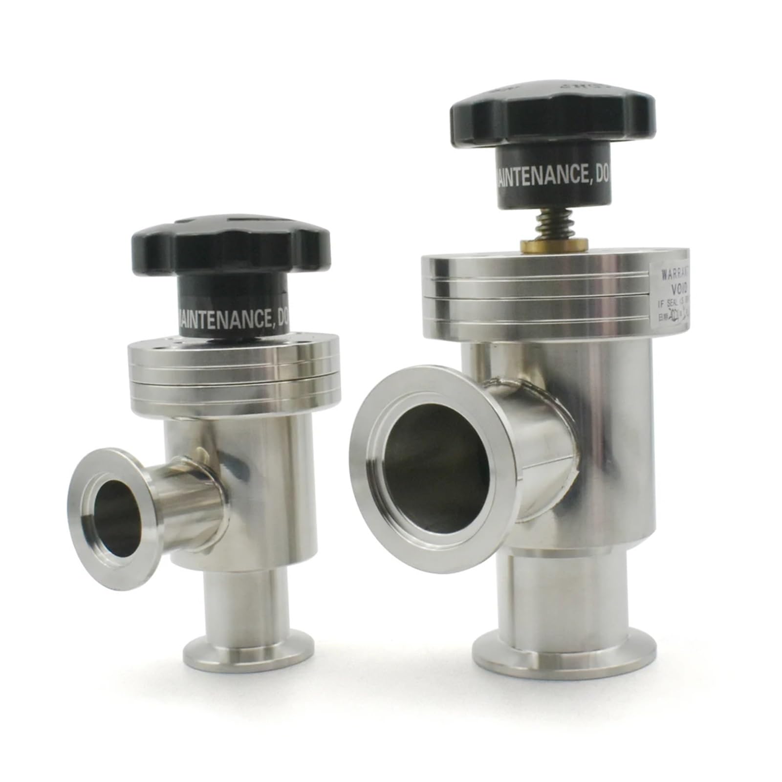 Clapet à vide KF-50 d'isolation manuelle pour installation de vide en acier inoxydable