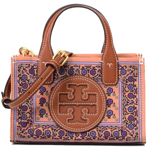 超美品 大型トリーバーチPARKER FLORAL レザートート ショルダー Amazon.co.jp: [トリーバーチ] バッグ レザー エラ 花柄 ロゴ