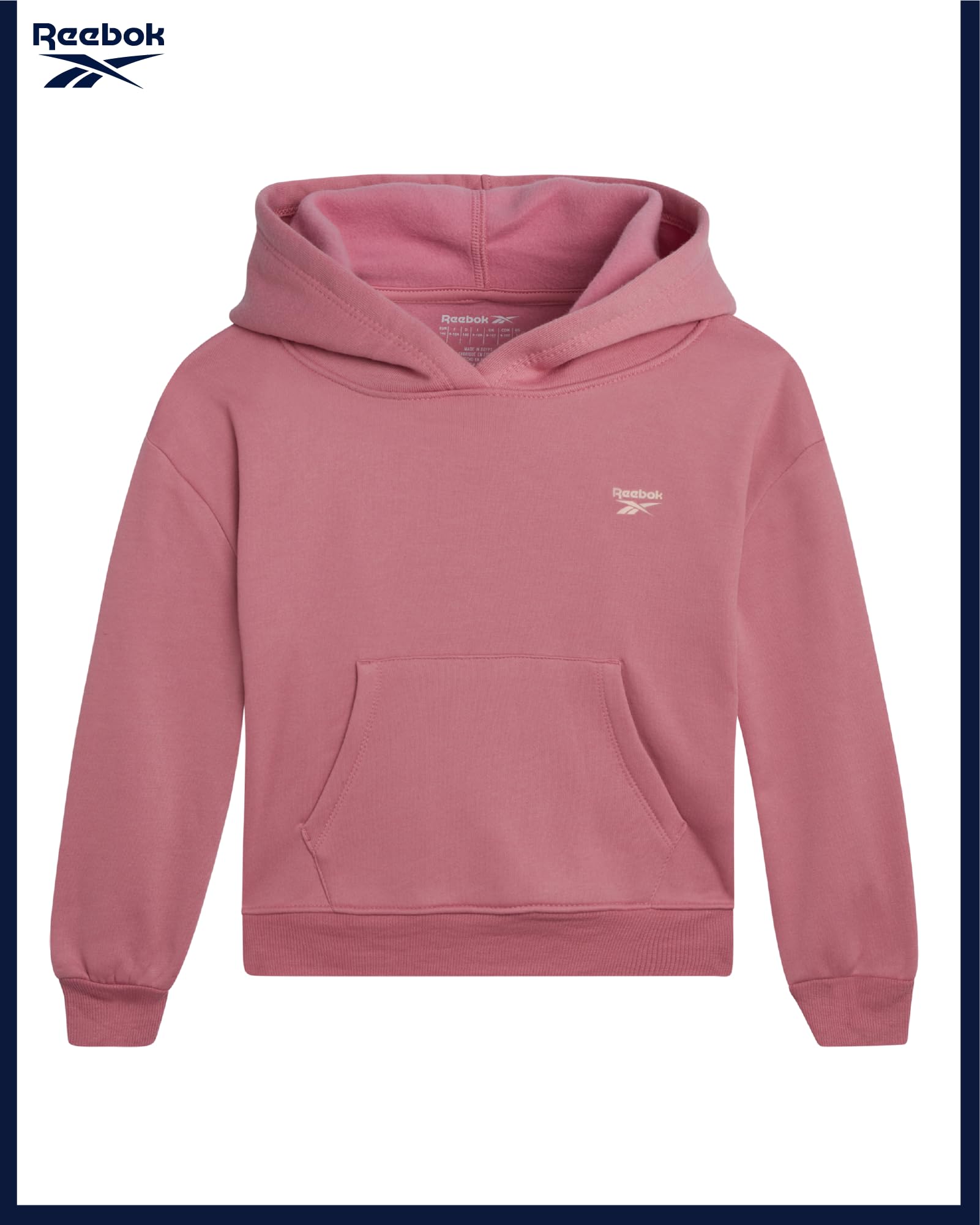 Reebok Ensemble de jogging pour fille – Ensemble de survêtement assorti 2 pièces avec pull à capuche et jogging athlétique pour filles