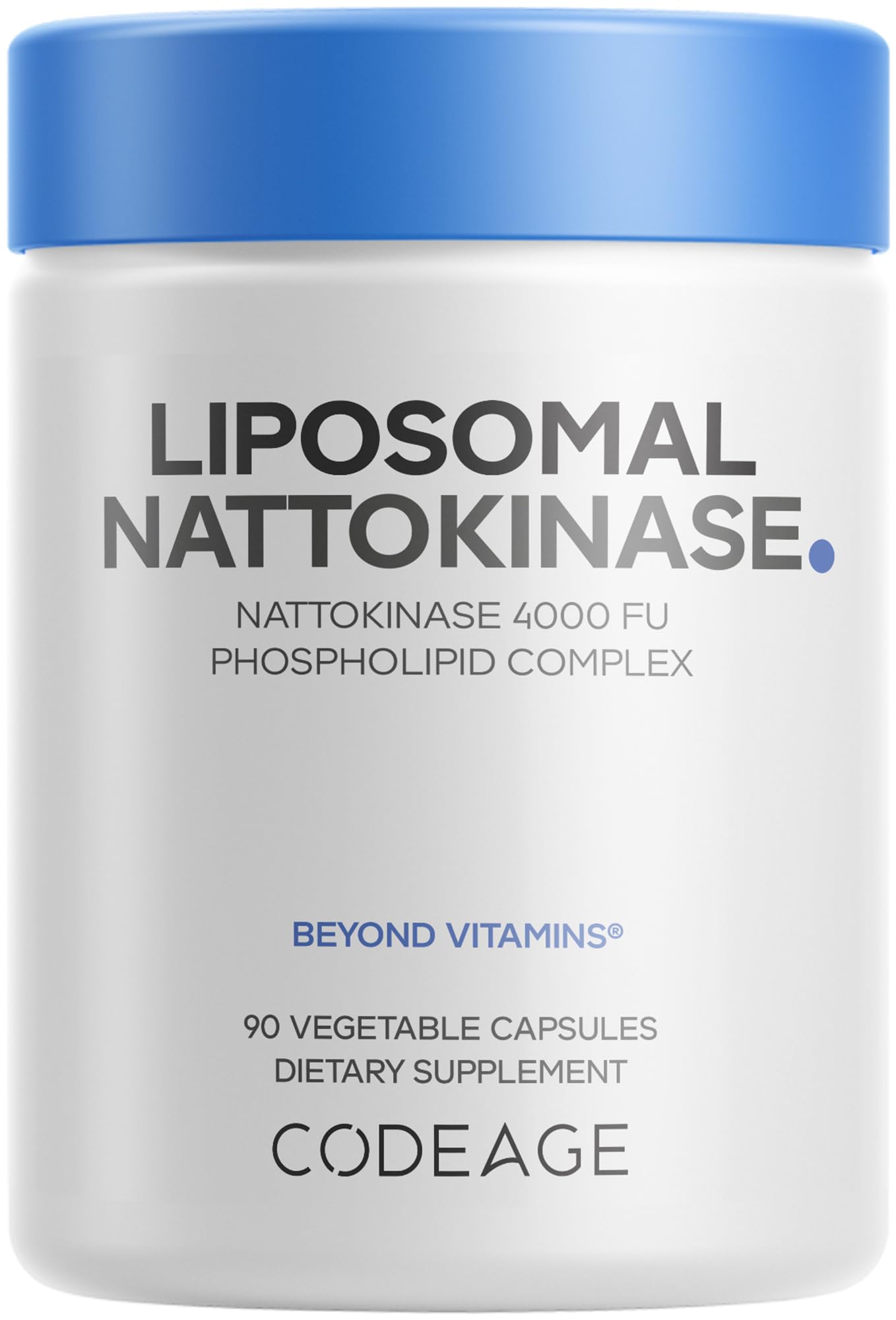 Codeage Liposomal Nattokinase Supplement, 4000 FU, Vegan, 90 Capsules