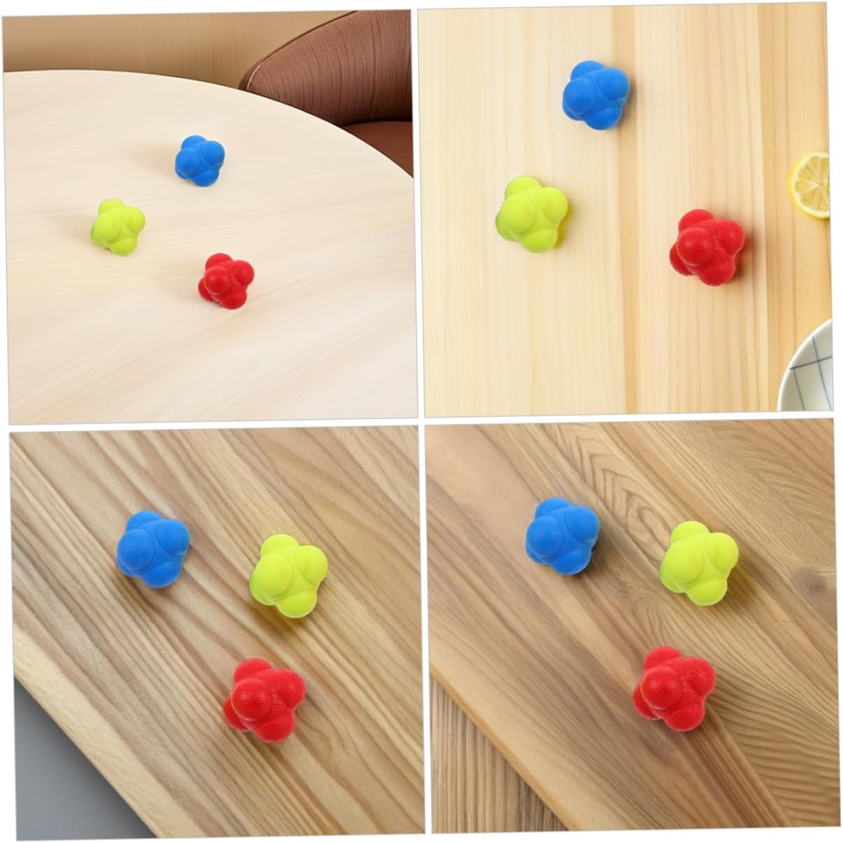 6Pcs Ball Training Eye Coordination Training for Adults Enhance Reflexes and Agility Durable Reaction Balls for Sports Training Coordination Skills