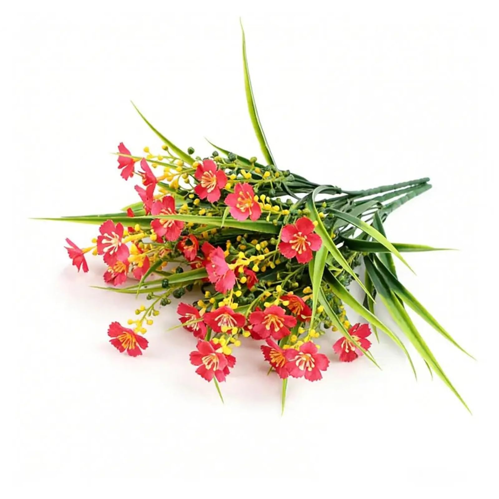 Dcrxz Artificial Flowers 10PCS Fake Flower Realistic Artificial Flowers for Wedding Decor Bright Color Floral Arrangements No Maintenance Home Party(3)