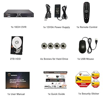 Amazon.com : TIGERSECU Super HD 1080P 16 Channel DVR