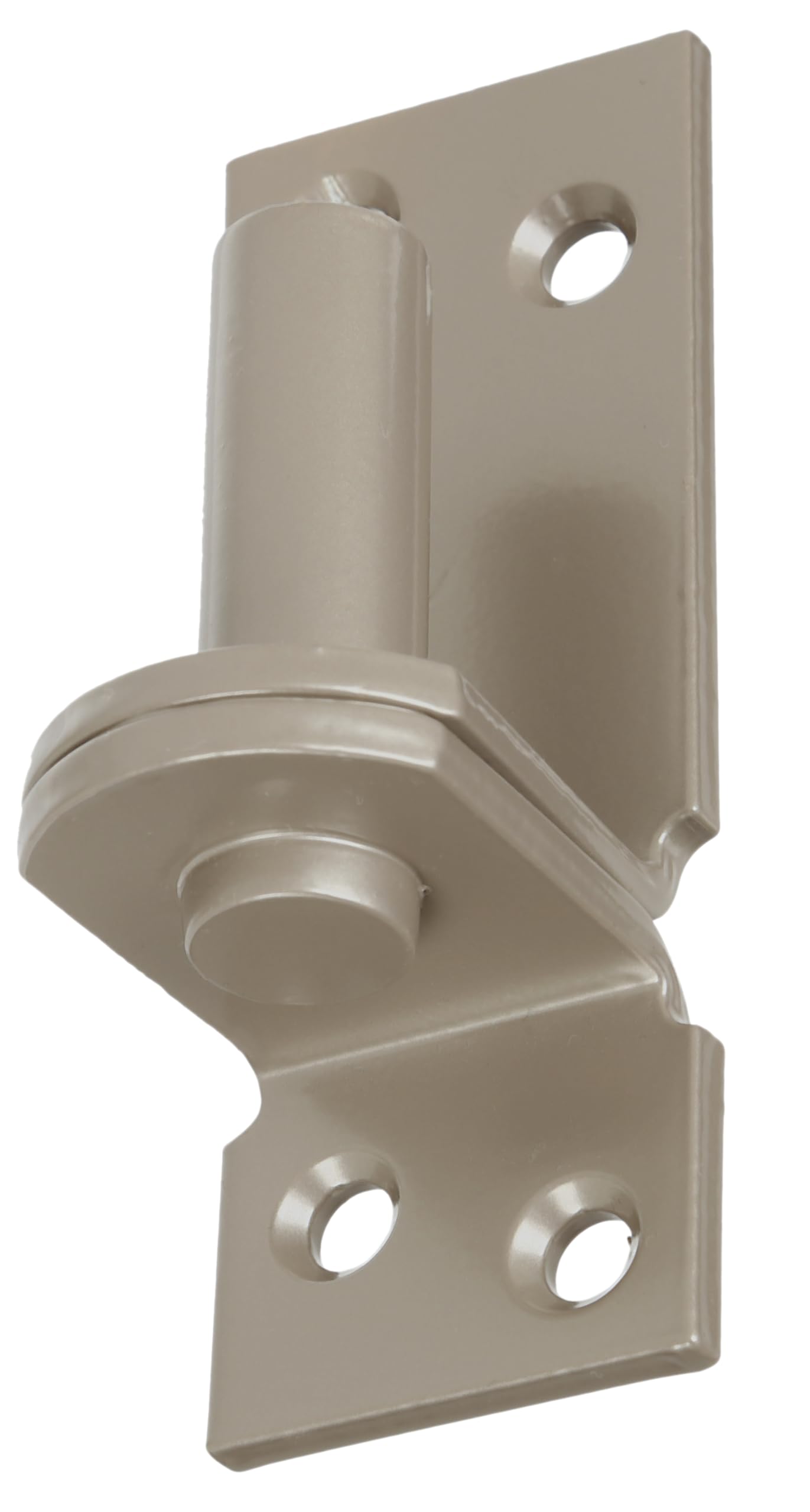 Alberts 821241 DURAVIS® Gozne sobre pletina, Gancho DI, Con doble recubrimiento beige RAL 1035, Ø del entre eje 16 mm, Pletina 115 x 40 mm, Juego de 6