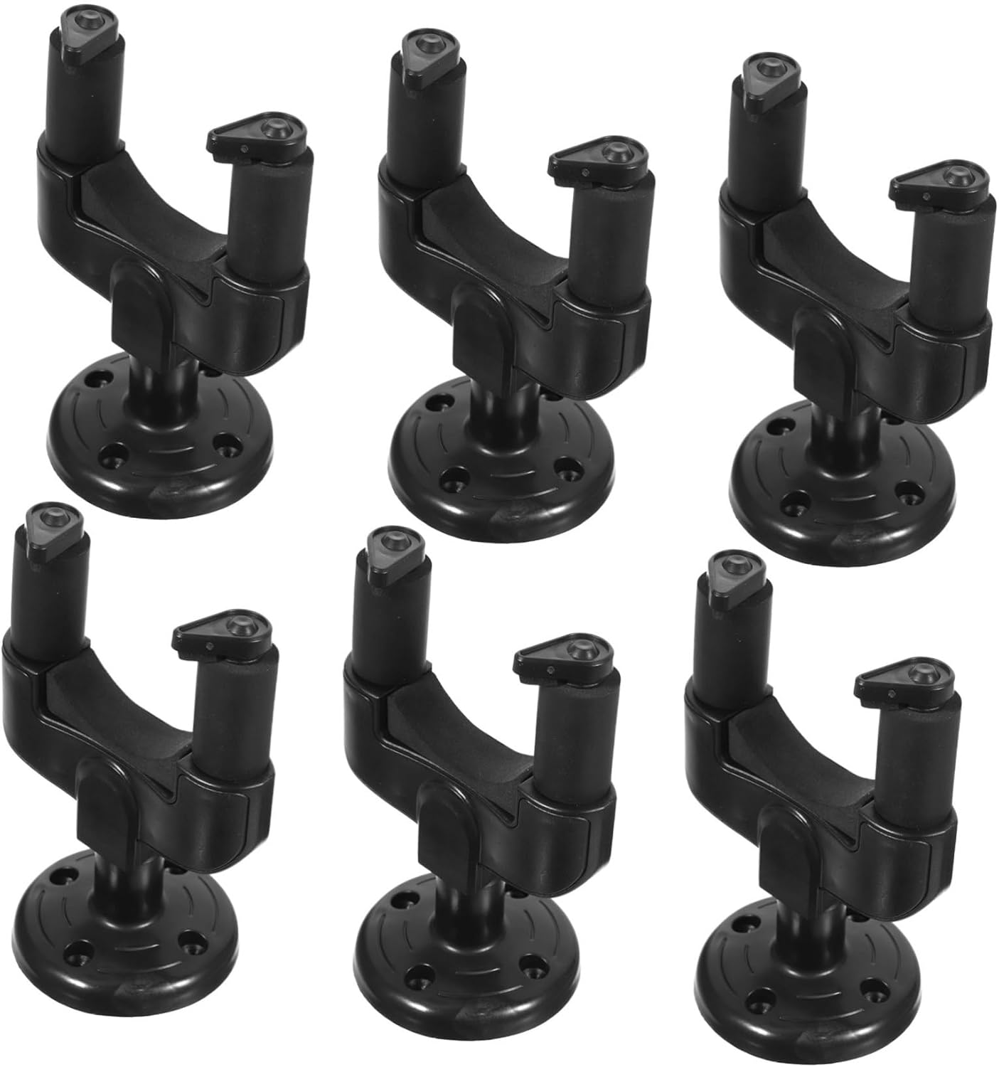 HANABASS 6pcs Key Hooks for Wall Guitar Hangers Wall Mount Guitar Hooks Hangers Mount Rack