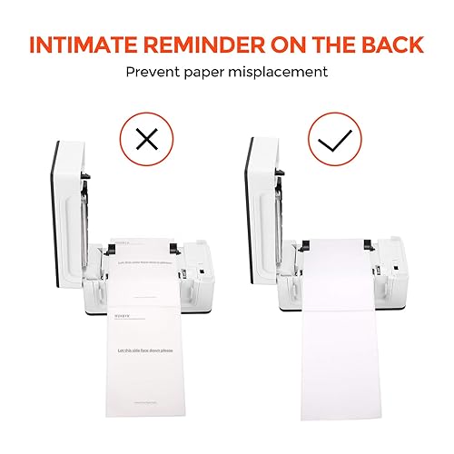 Miniatura 5 de MUNBYN 2 pulgadas 500 etiquetas térmicas redondas transparentes y etiquetas térmicas de envío directo