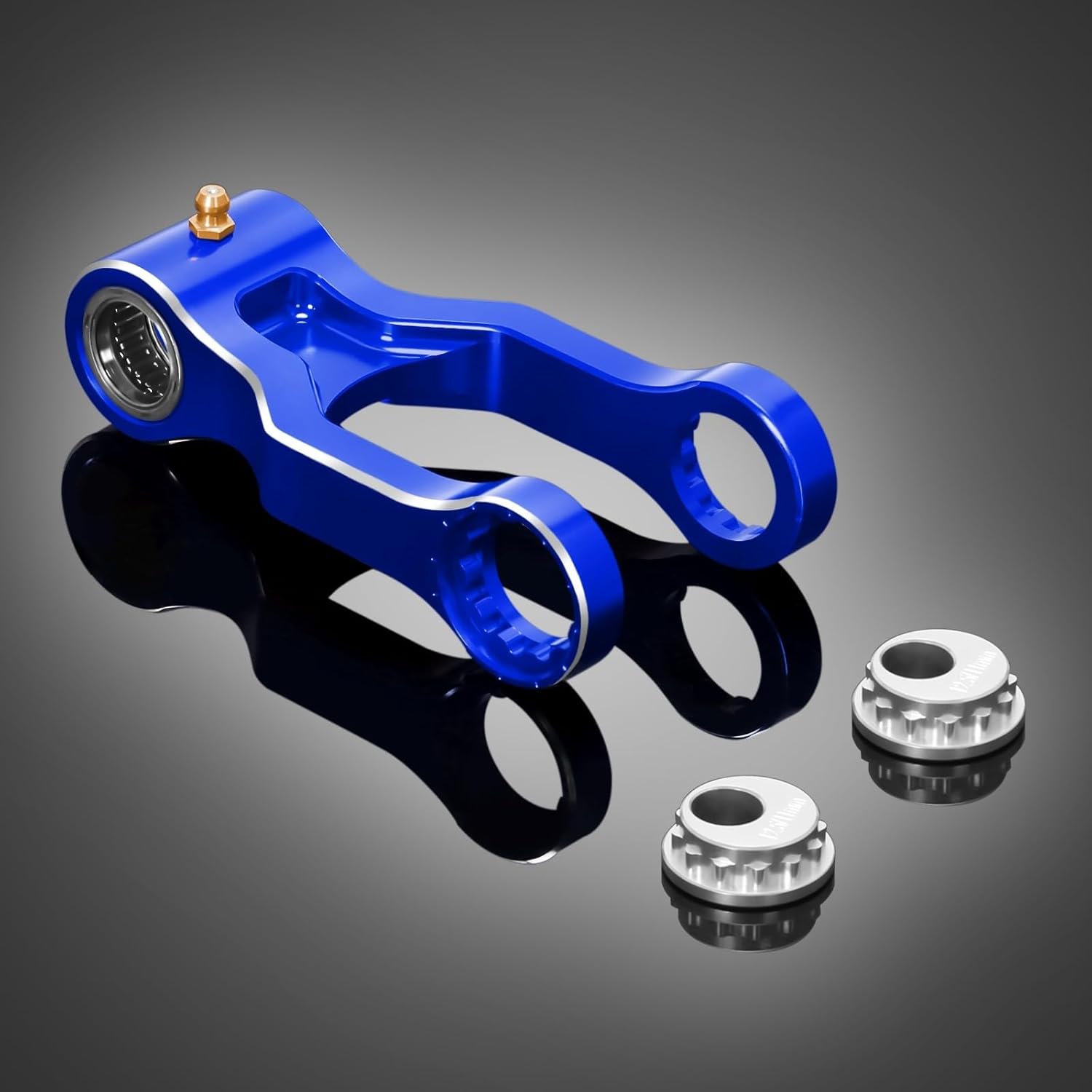 TTR230 Lowering Link Adjustable -0.2-1.2inch Suspension Compatible With TTR 230 2005-2025 CNC Motorcycle Rear Drop Link Lowering Linkage Arm (Blue)