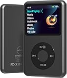 Mp3 Player with Bluetooth Y1 Portable Music Digital Players Supports Playlist Audiobook Video Nice Gadget for Kids Black