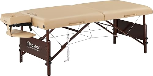 Miniatura 3 de Master Massage Paquete de mesa de masaje portátil Del Ray Therma Top de 30 pulgadas, color crema