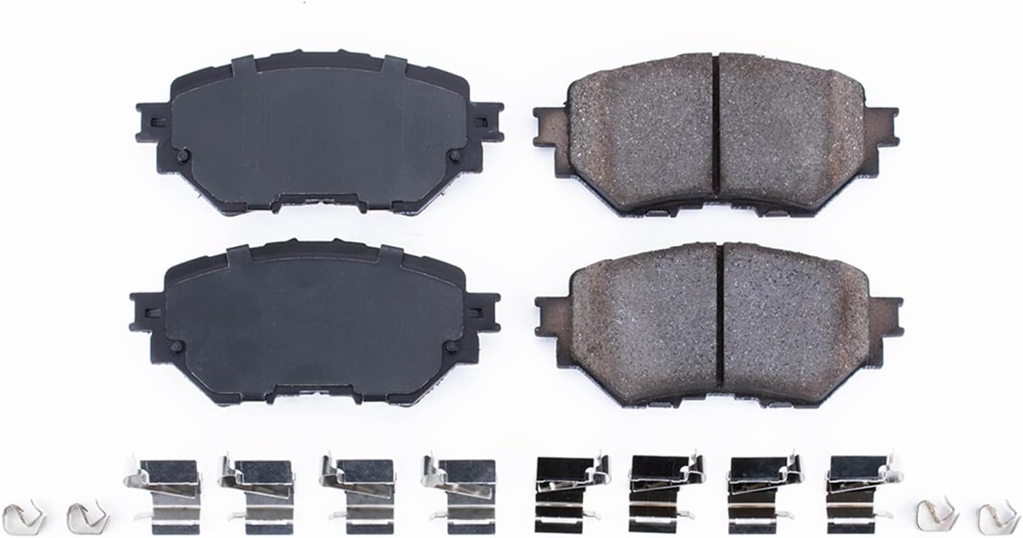 Power Stop Front Brake Kit For Mazda 3 2014-18 | Mazda 3 Sport 2014-18 - Ceramic Brake Pads With Installation Hardware, 17-1759