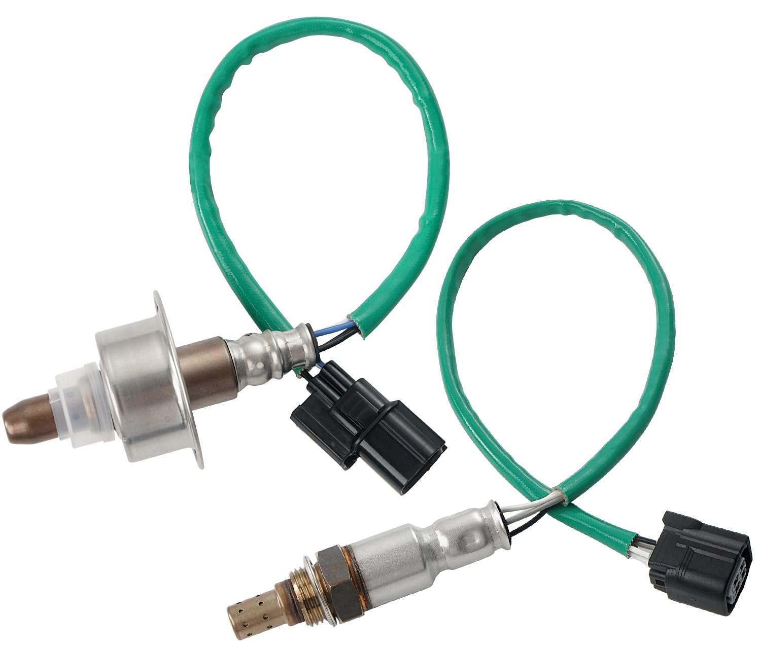 2 PCS Oxygen Sensor Upstream Downstream O2 Sensor Compatible with 2003-2007 Honda Accord EX LX, 2003-2005 Accord DX, 2007 Accord SE, 2006-2007 Accord VP 2.4L L4 Replace 234-4797 234-9040 13704 2344363