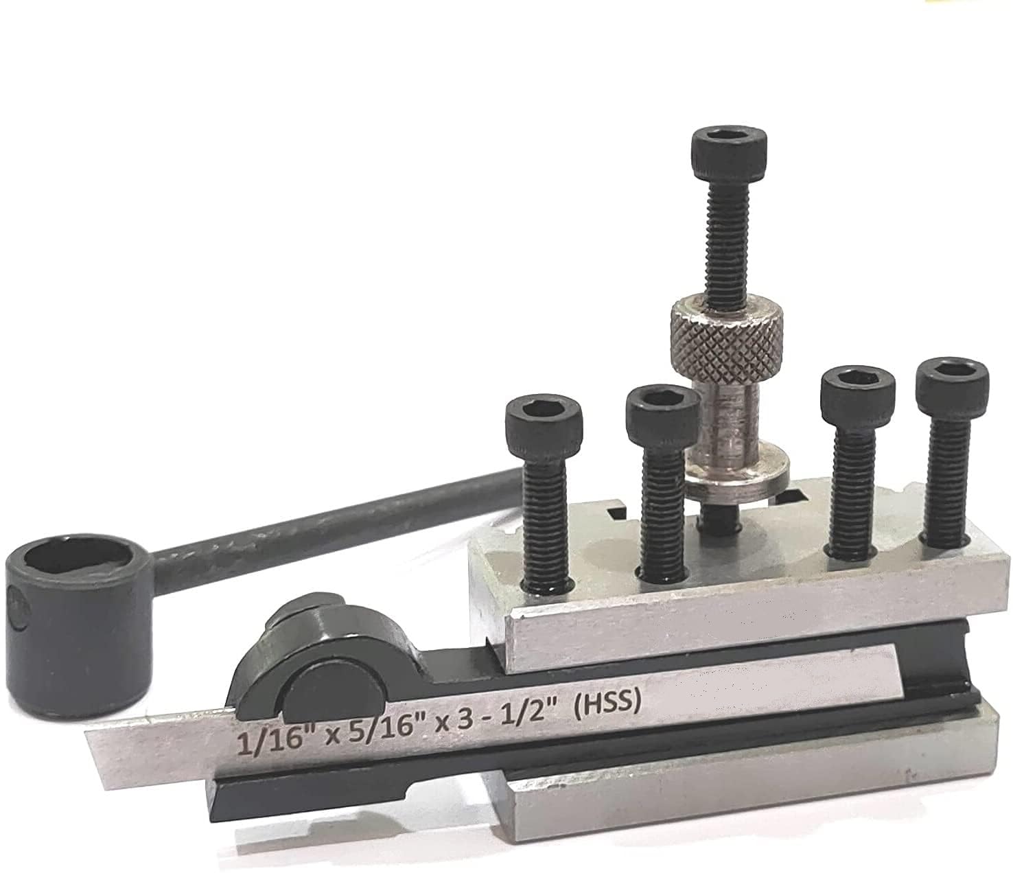 Support de poteau à changement rapide T37 pour optimiser le tronçonnage sur machine de tour
