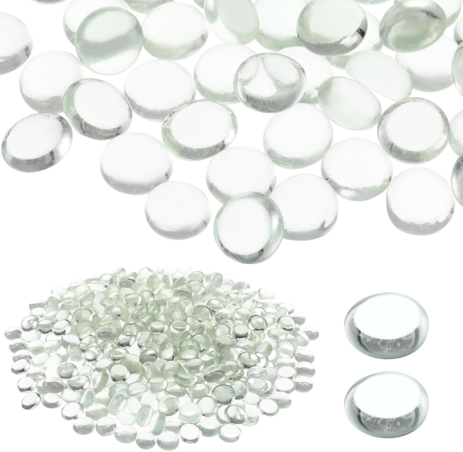 400pcs Clear Marbles Decorative Beads for Crafts and Fish Tanks Lightweight Robust for Centerpieces and Aquarium Decor Elegant