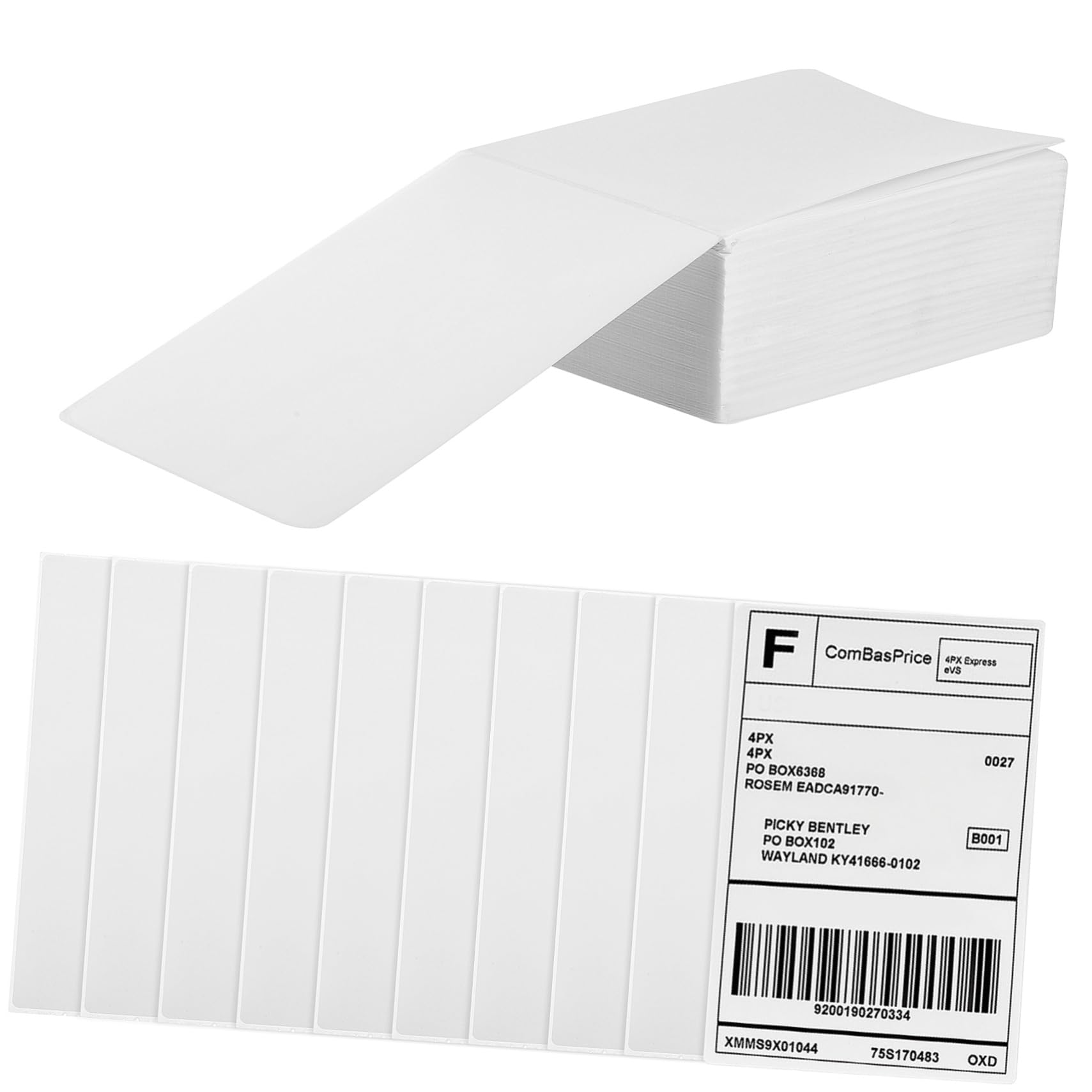 500 Selbstklebende Thermoetiketten aus Papier 100 X 150mm Direkt Thermisch Bedruckbar Klare Druckqualität Einfache Anwendung für Versandaufkleber
