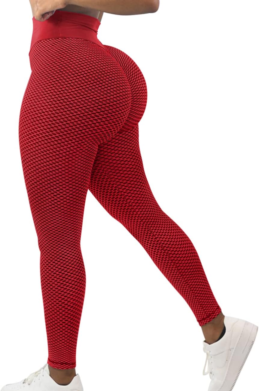TIK TOK Leggings for Women Booty Scrunch High Waist Textured Yoga