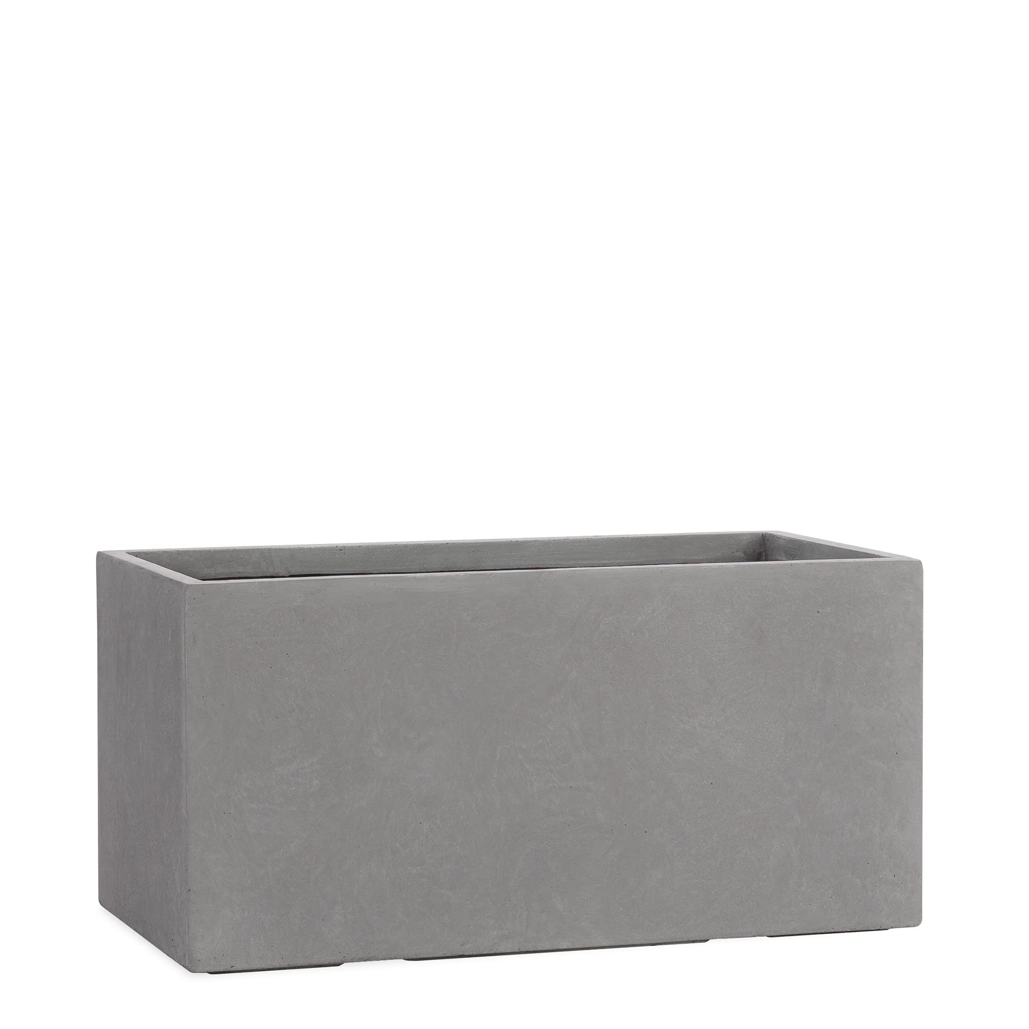Pflanzwerk® Pot de Fleur Fibre de Verre Tub Gris 30x60x30cm *Jardinière antigel* *Protection UV* *Qualité européenne*