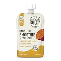 Vista 12 de Serenity Kids Bolsas de alimentos para bebés de batidos sin lácteos de más de 6 meses, bolsas de bocadillos de proteínas con colágeno alimentado
