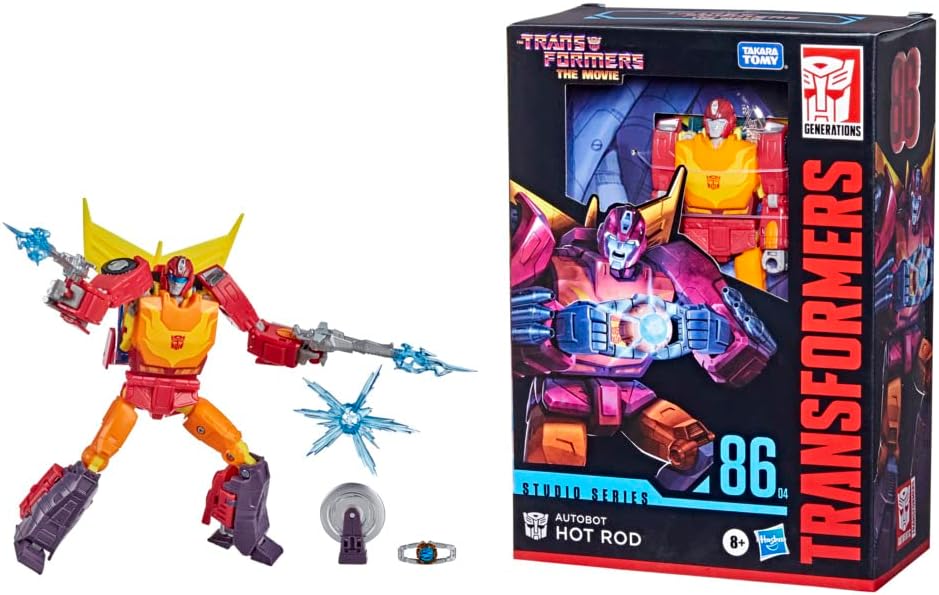 Toys Studio Series 86 Voyager Class The The Movie 1986 Autobot Hot Rod Action Figure - Ages 8 and Up, 6.5-inch, Red