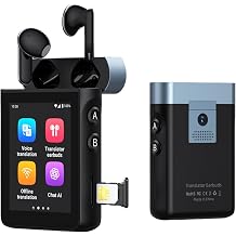 Wooask A9 Standalone AI Translator with Earbuds, 144 Languages