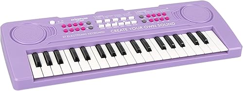 Miniatura 1 de AIMEDYOU Piano de teclado para niños, piano digital electrónico con doble altavoz integrado, micrófono, teclado de música, juguete educativo de